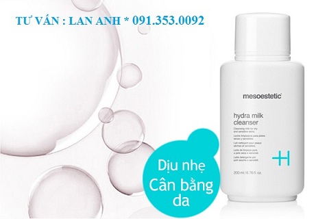  Sữa rửa mặt Mesoestetic Hydra Milk Cleanser 200ml 